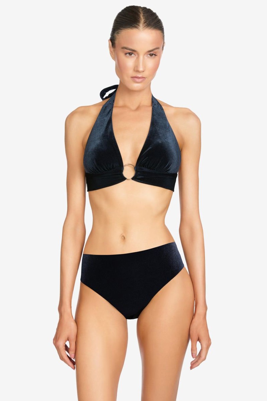 Women Robin Piccone  | Roxy Halter Bikini Top Black